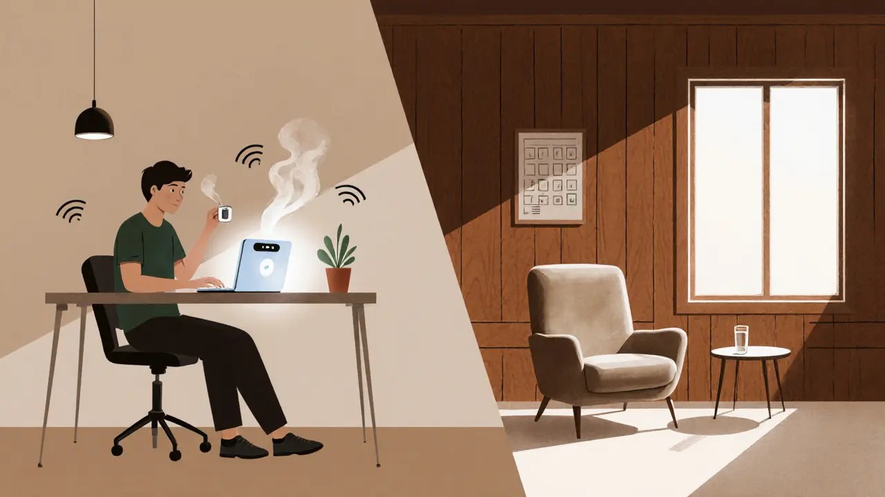 Online vs. osobní terapie: kontakt a struktura sezení