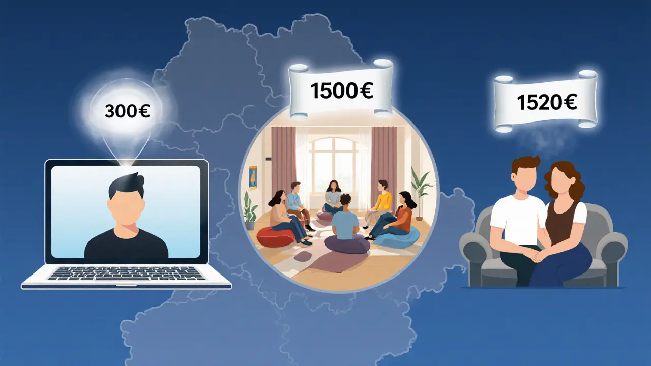 Porovnání online, skupinové a párové terapie s cenami nad hlavami a mapou ČR.