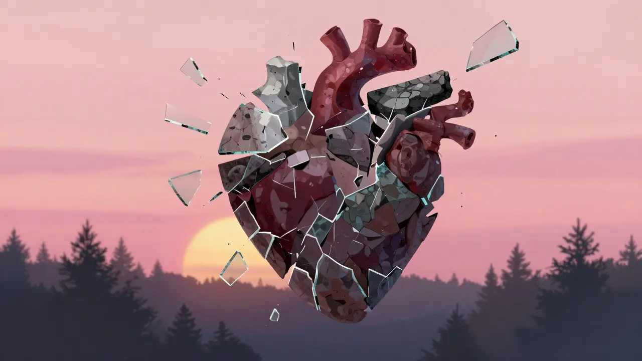 Abstraktní spojení fragmentů do harmonického celku za šera.