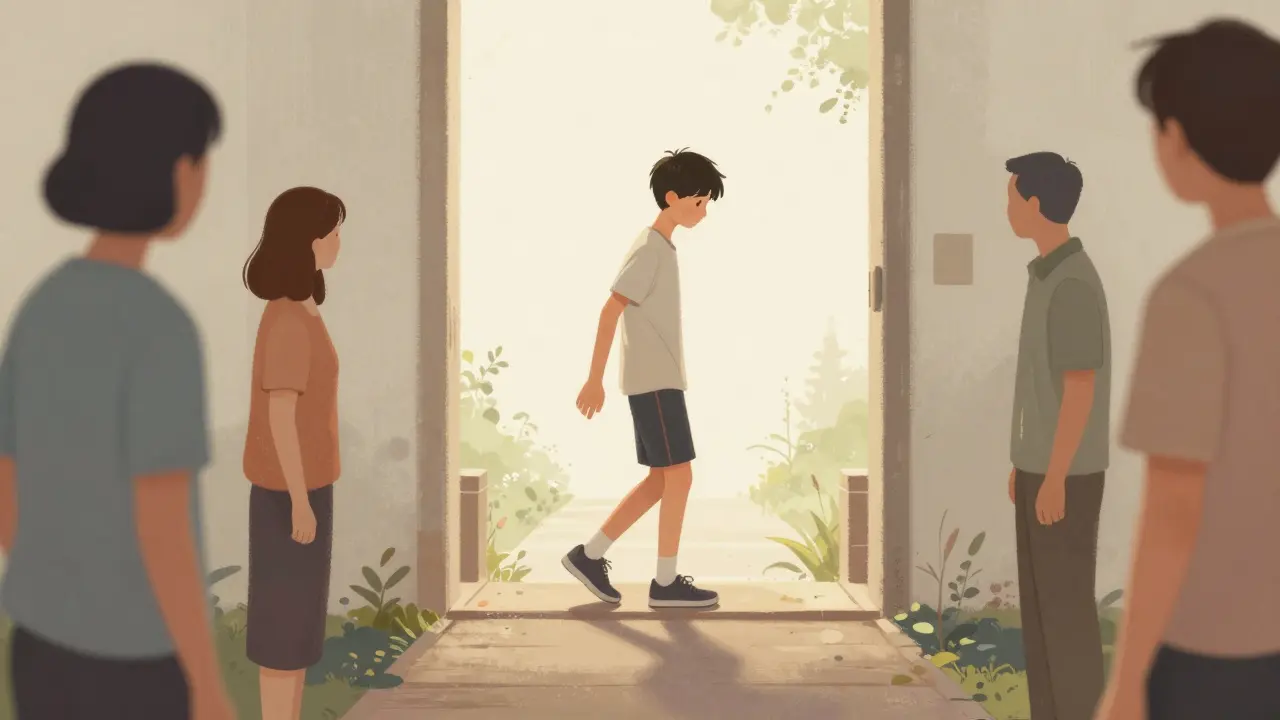 Teenager přebírá kontrolu, rodiče podporují z dálky
