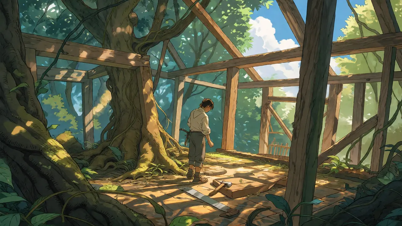 Building mental health foundations in a forest clearing
